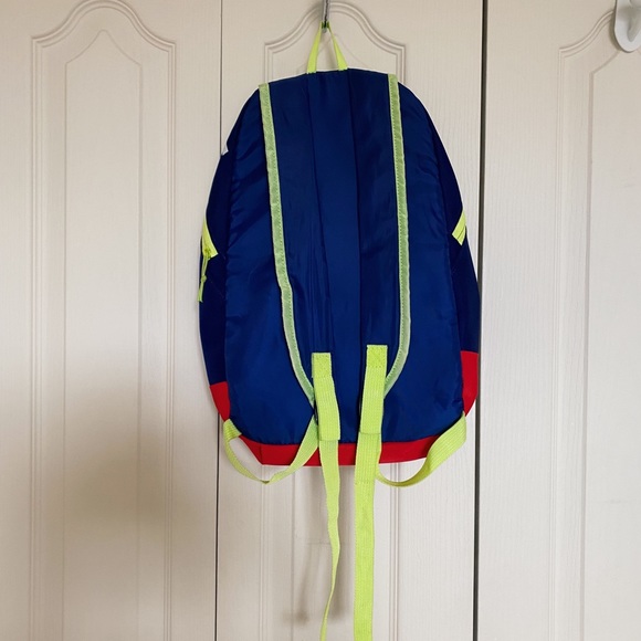 SMALL BACKPACK NAVY BLUE, PINK AND YELLOW - Picture 2 of 2